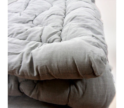 Butterfly and Wildflower Quilted Comforter - Queen (Yellow Clay, Charcoal)