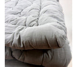 Butterfly and Wildflower Quilted Comforter - Queen (Yellow Clay, Charcoal)