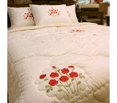 Rose Quilted Comforter (Queen)