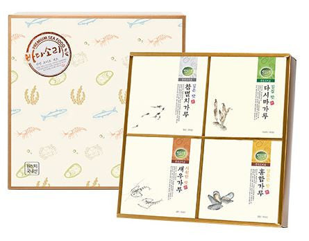 [Badasori] 100% Korean Natural Seasoning Stick Type (Kelp, Anchovy, Shrimp, Mussel Powder) 80g / 20 Packs