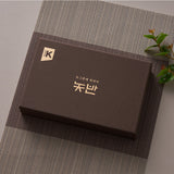 NOTBAN  Korean Elegant Traditional Yugi Brassware Spoon and Chopstick Set (4 Piece - 2 Person Serving)