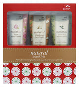 Man Holding Flowers Hand Cream Set