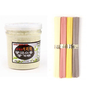 Soybean Flour for Kongguksu + Saekdong Suyeon Somen 200g Set