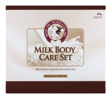 Man with Flowers Milk Body Care Gift Set (Free Shopping Bag Included)