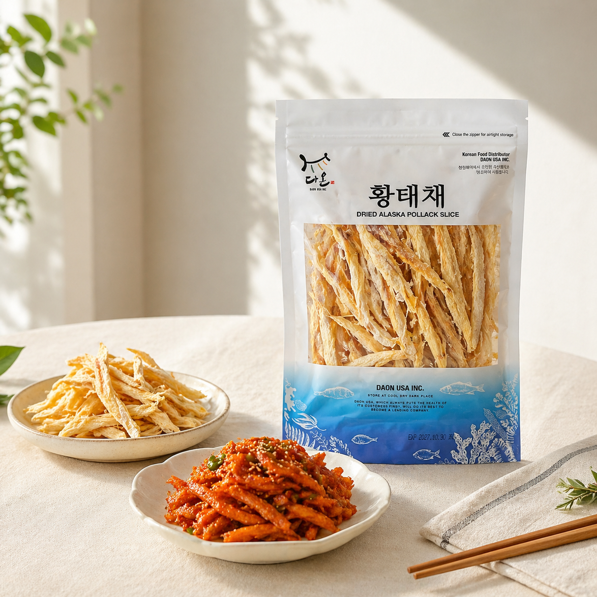 Daon - Dried Pollack Strips 120g