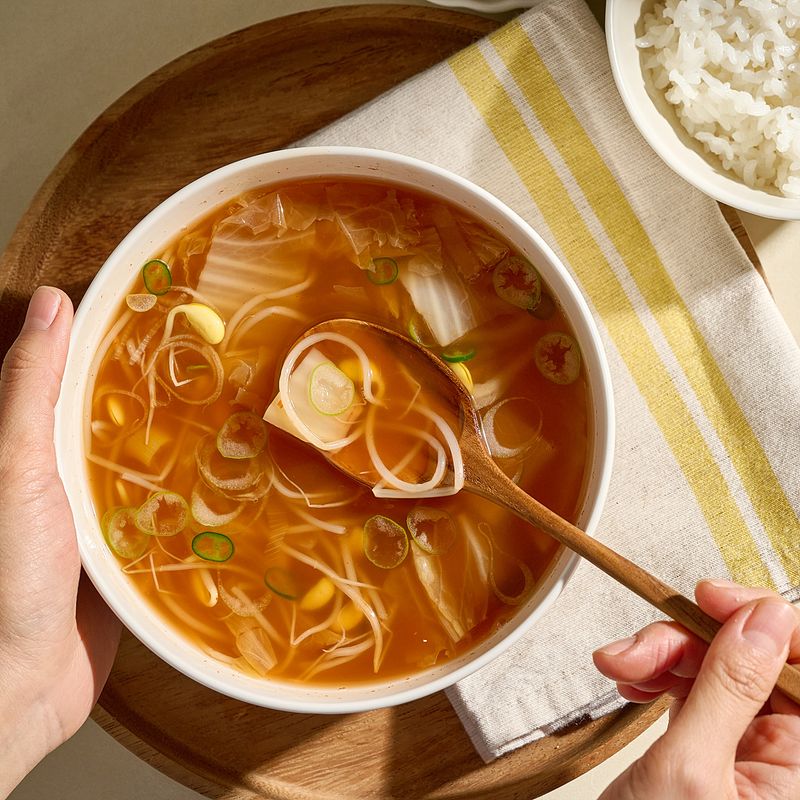Bomgreen - Freeze-dried Kimchi Bean Sprout Soup 100g (10g x 10 pieces)