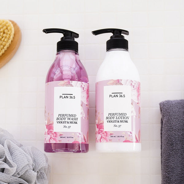 PLAN36.5 Perfumed Body Care Set Violet & Musk (500ml+500ml)