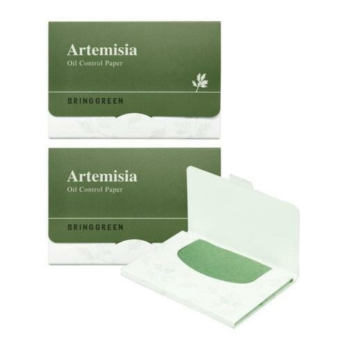 BRING GREEN Artemisia Oil Control Paper Double Set (70 Sheets x 2 Pack)