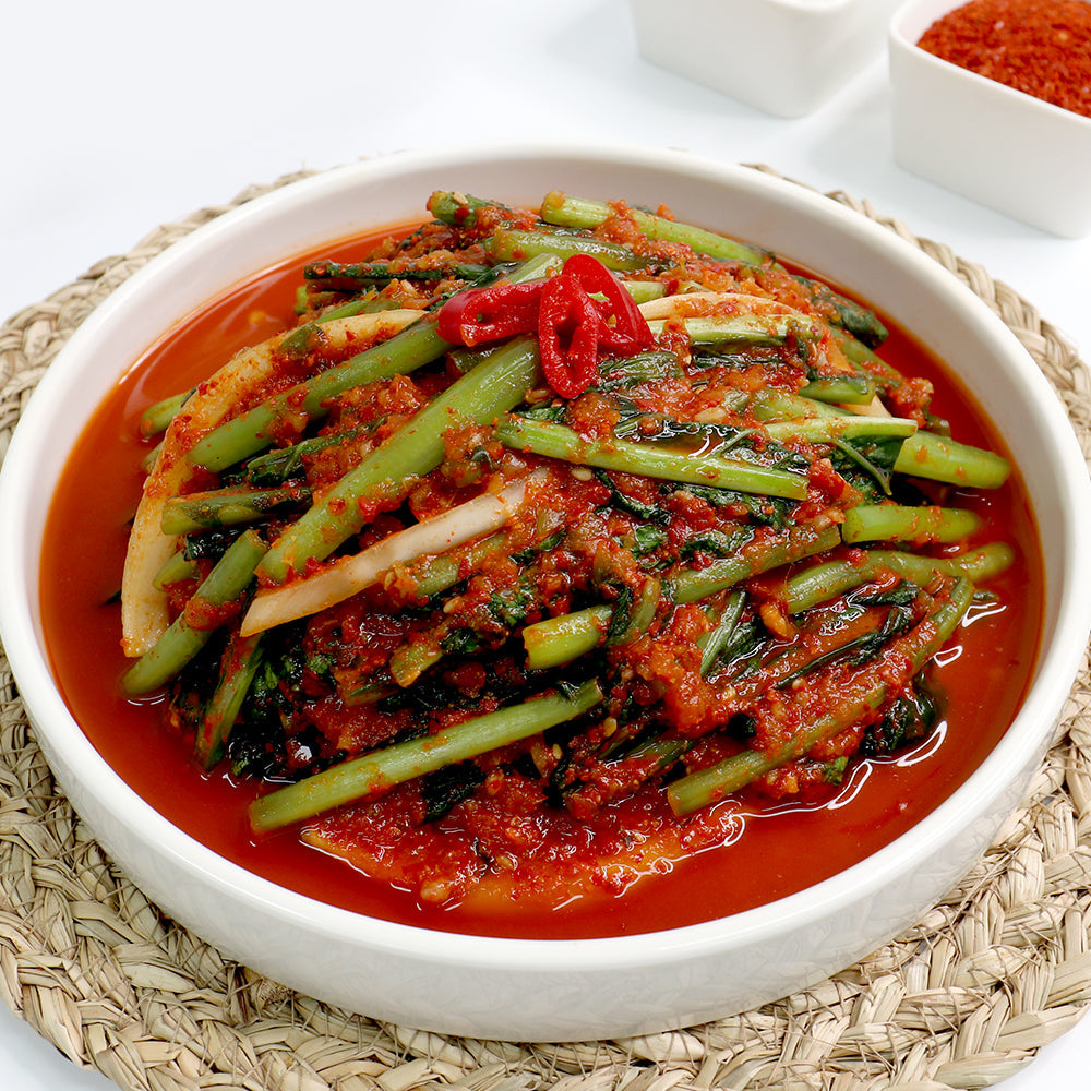 [Free Separate Shipping] Jeollanam-do Saebyeok Farm Kimchi - Yeolmu Kimchi 2kg + Green Onion Kimchi 2kg