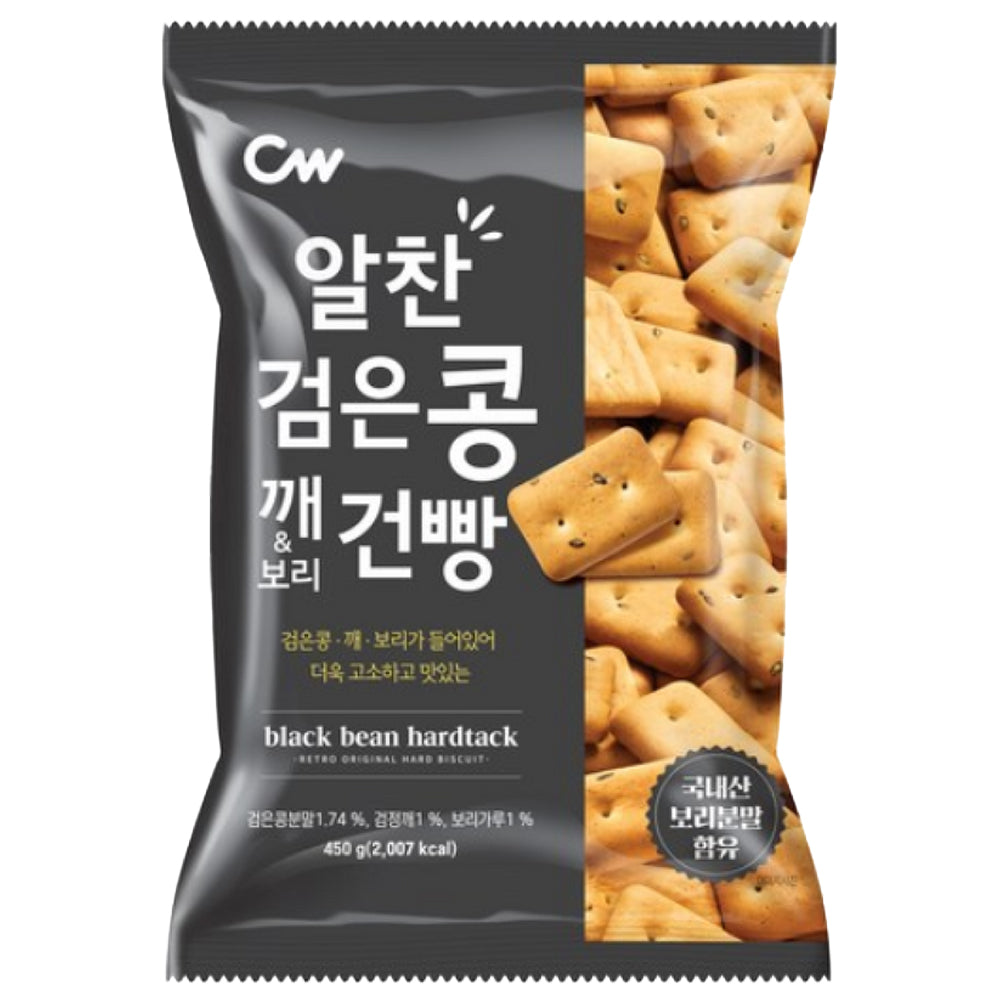 Cheongwoo - Hearty Black Bean & Sesame Barley Crackers 450g x 3 packs
