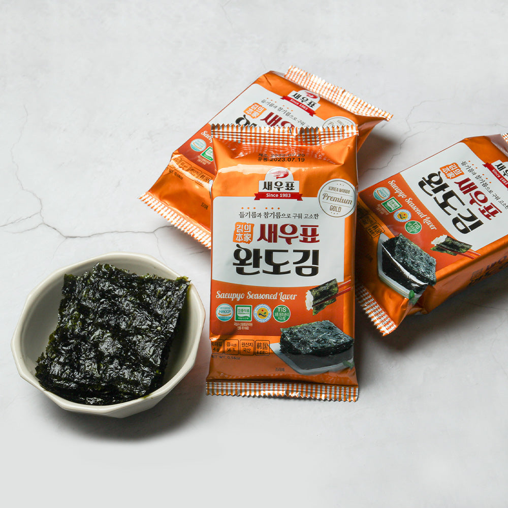 Wando Shrimp Brand 16-Pack Traditional Lunchbox Seaweed