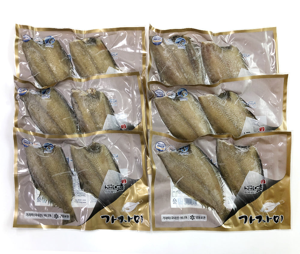 [Free Separate Shipping] Gunsan Specialty Flounder 1.5kg (2 fish x 6 packs)