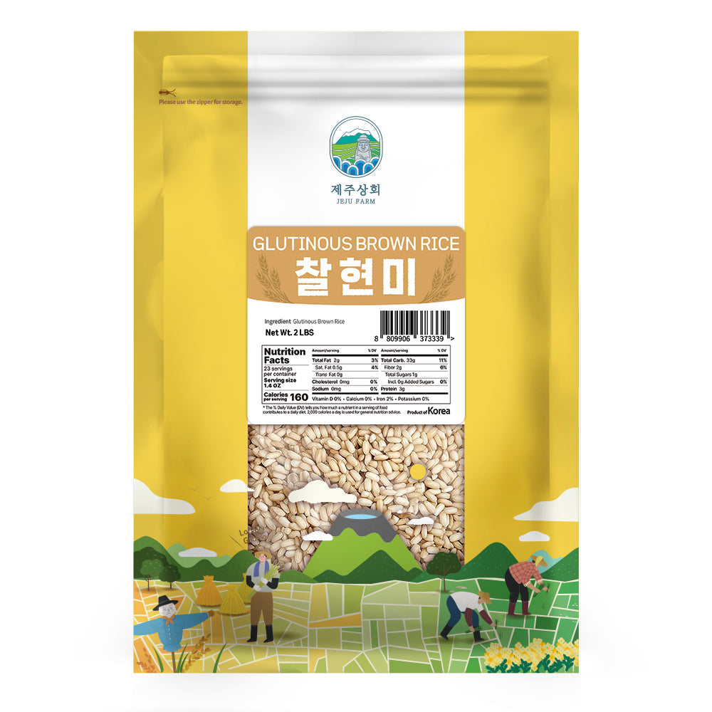 Jeju Sanghoe - Glutinous Brown Rice 907g