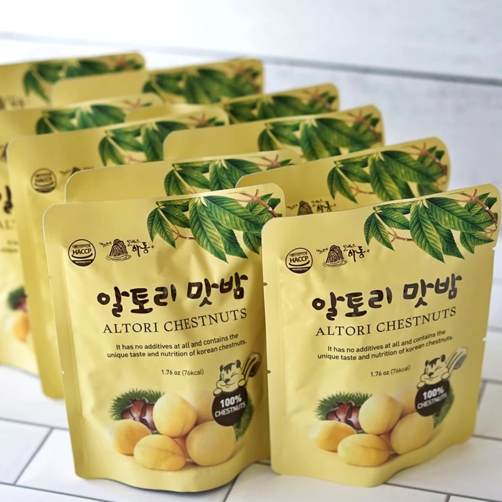 100% Korean Chestnut Altori Roasted Chestnuts x 10 packs