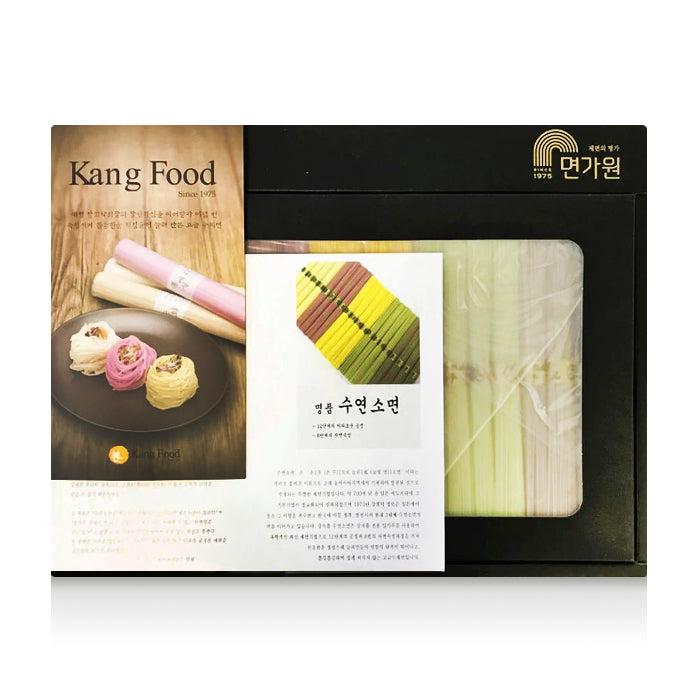 Myeongawon Cardboard Box Five-Color Suyeon Somen Gift Set 1kg