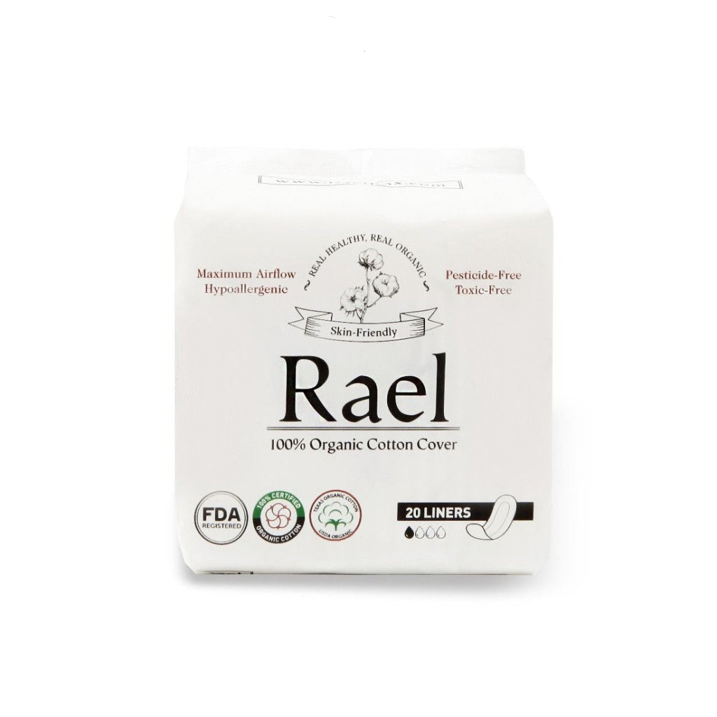 Rael Organic Cotton Sanitary Pad Regular Liner 20p * 2 Packs