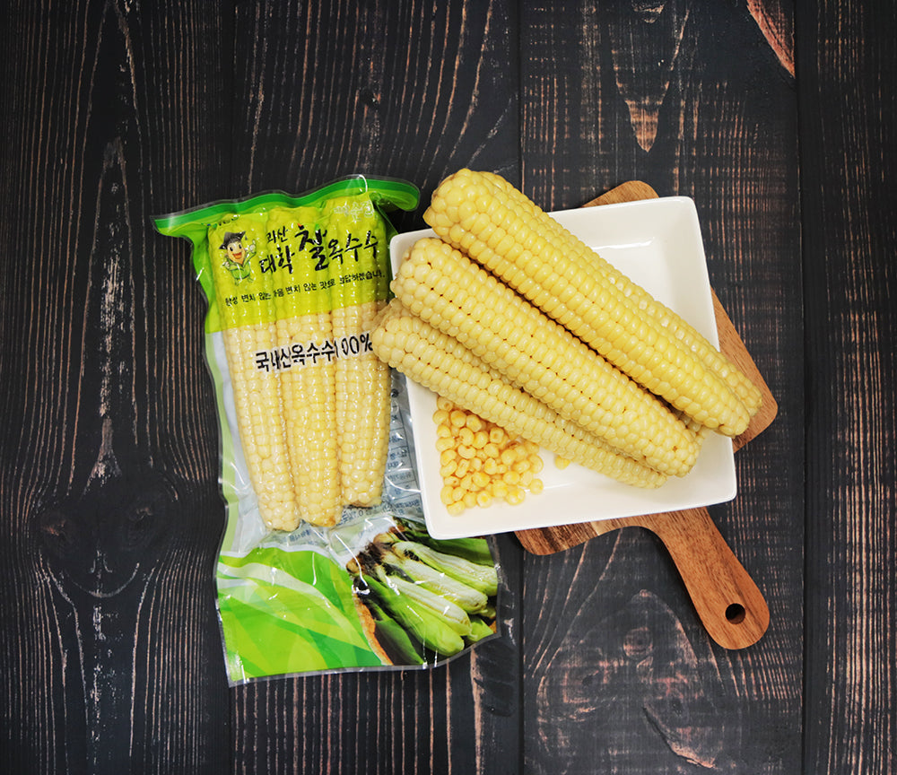 [Kkotma Fresh] Goesan University Glutinous Corn (3 ears x 2 packs, Total 6 ears) Expiration Date: December 31, 2025