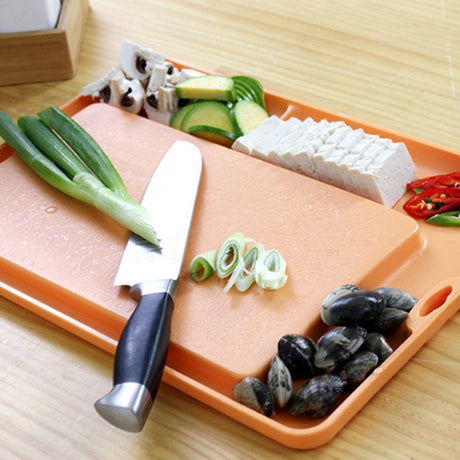 JM Green Double Save Cutting Board Set (1 Main Cutting Board + 3 TPU)