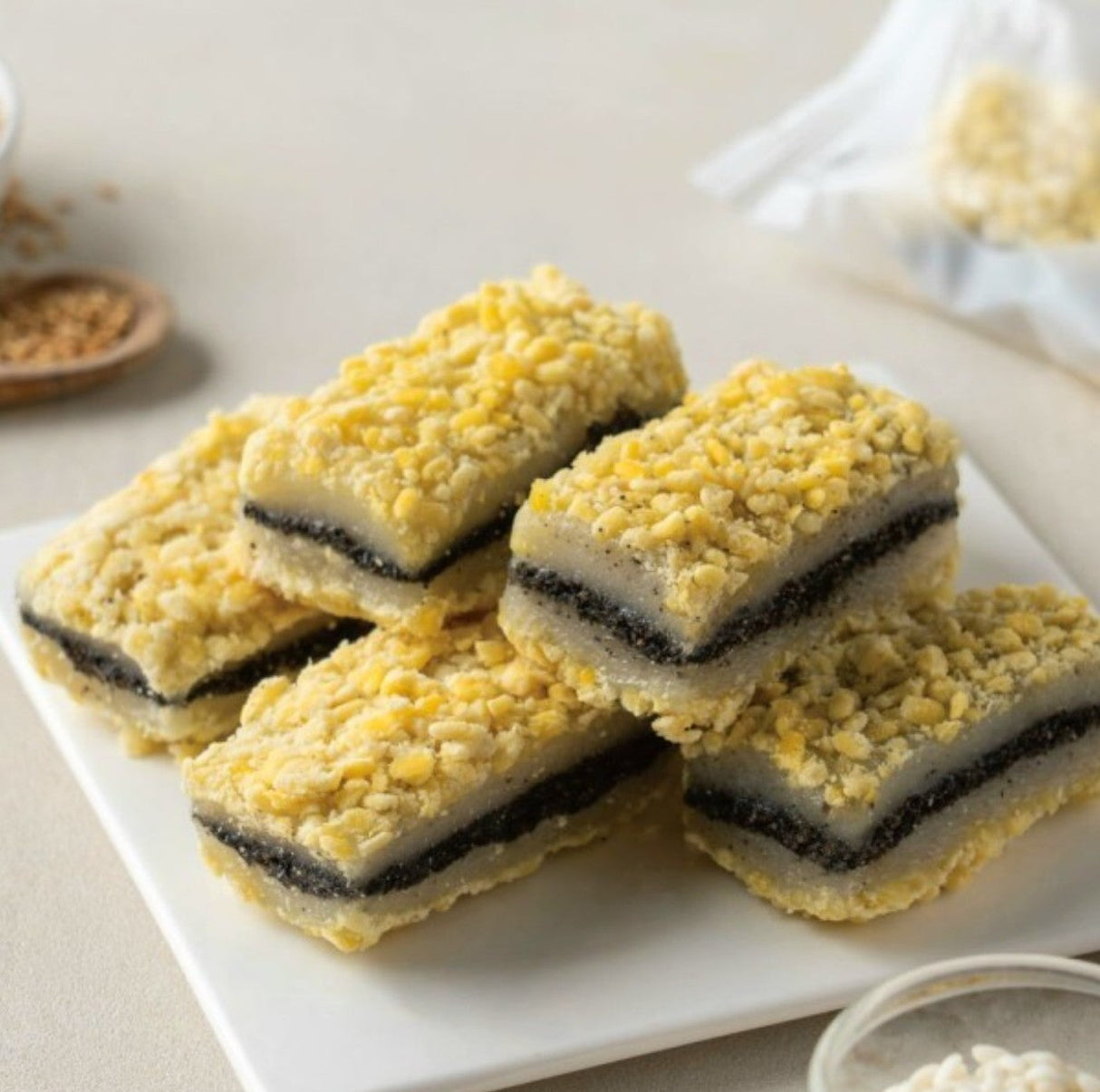 [Free Separate Shipping][Kkotma Fresh] Chang-eok Rice Cake Mung Bean Sesame Glutinous Rice Cake 1kg (Total 2 Packs)