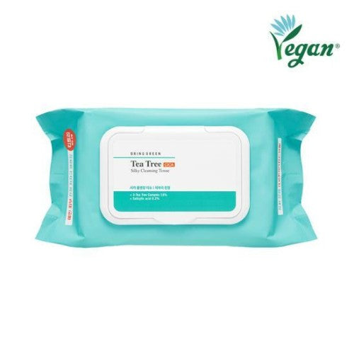 BRING GREEN Tea Tree Cica Silky Cleansing Tissue 80 Sheets