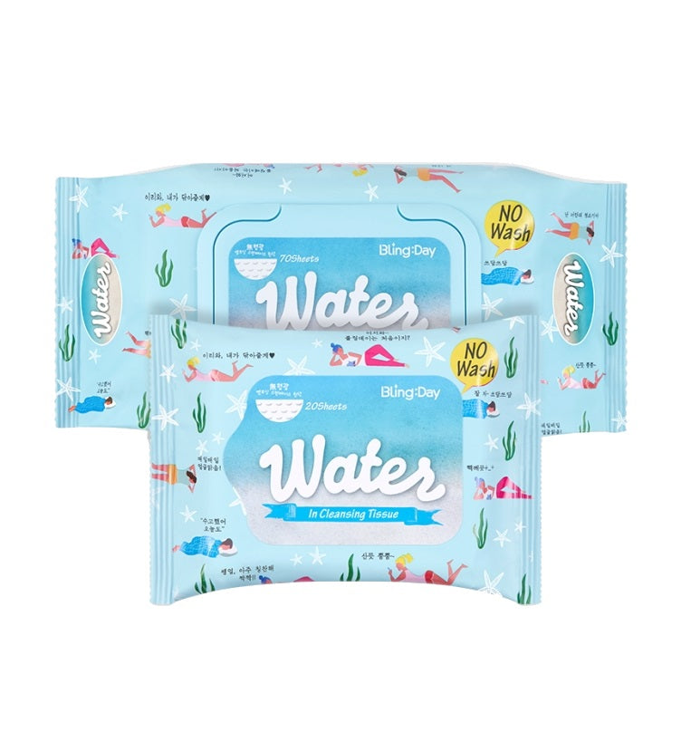 Bling Day Water-in Cleansing Tissues (20 sheets/70 sheets)