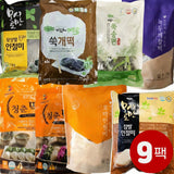 [Free Separate Shipping] Kkotmabangatgan Plain Healthy Rice Cake Set (Total 9 Packs)