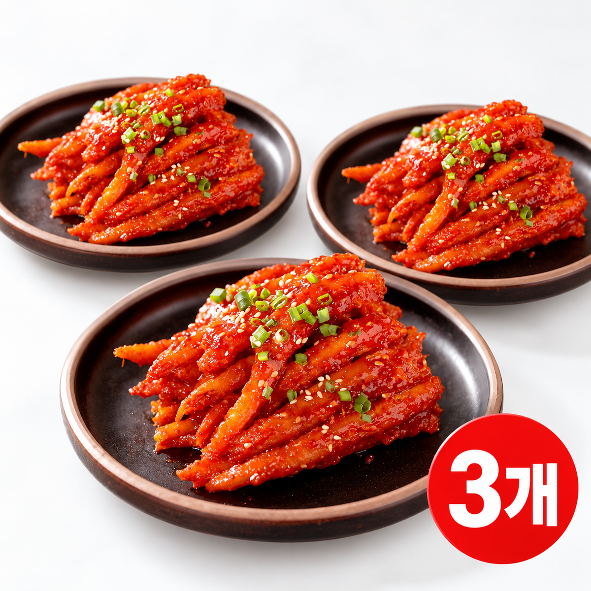 [Free Separate Shipping][Kkotma Fresh] Delicious Side Dish Seasoned Deodeok (1LB X 3 Packs)