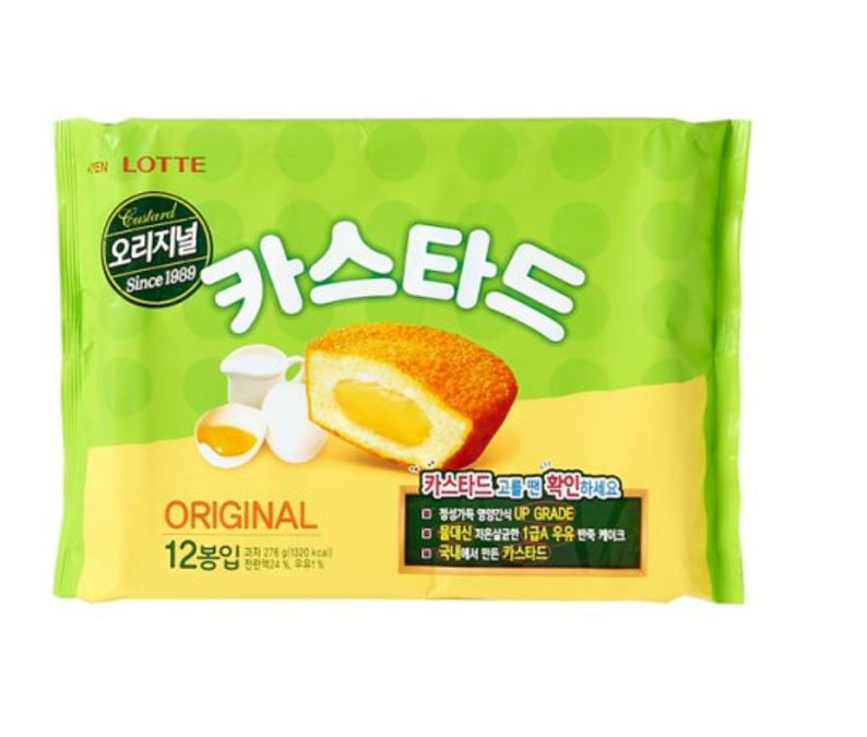 [Lotte Confectionery] Custard Cake 276g