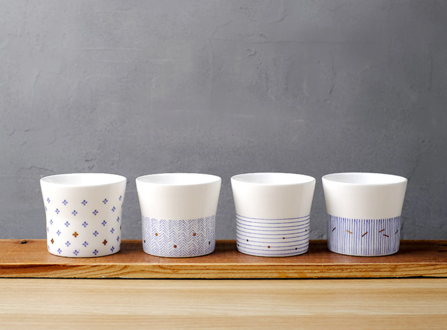[Hankook Ceramic] Moiré Petit Cup 4-Piece Set