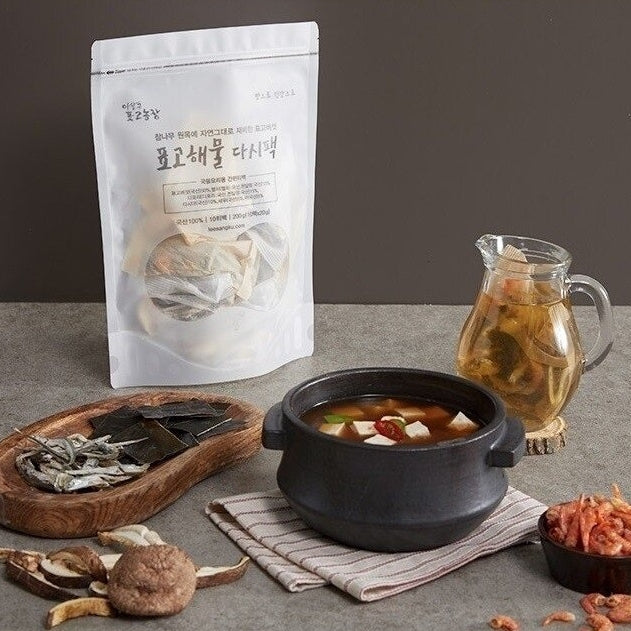 Oak Log Grown Shiitake Mushroom & Seafood Dashi Pack 150g