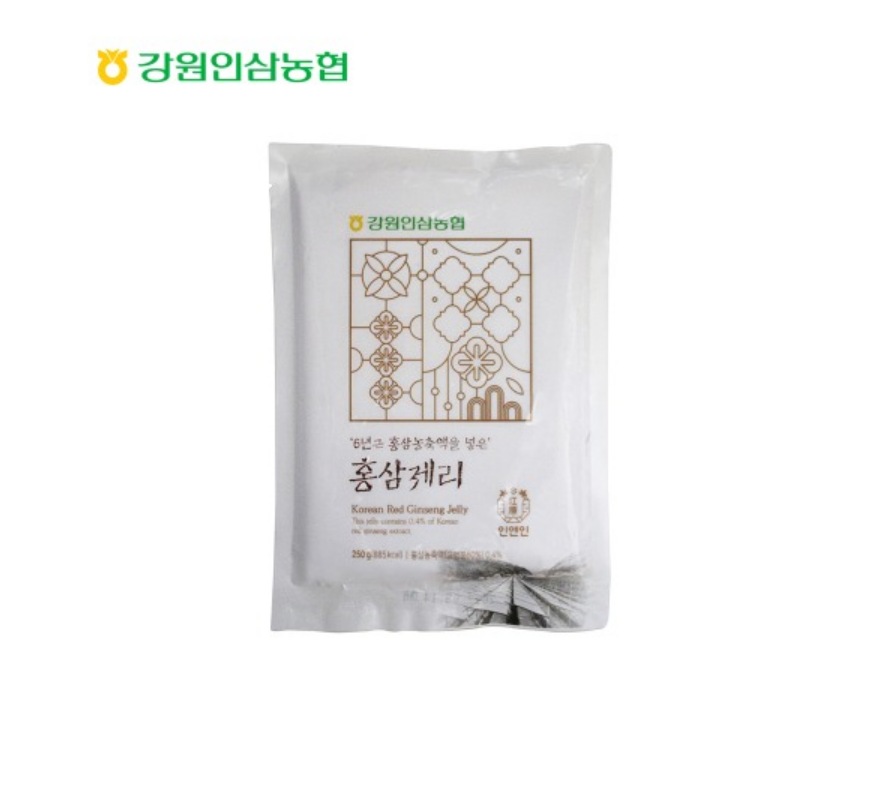 강원인삼농협 - 6년근 홍삼농축액을 넣은 홍삼젤리 500g <br/> 유통기한 : 2024년 3월 16일