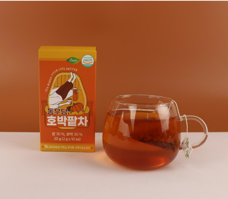 Dongwoodang Pumpkin Red Bean Tea Bags (10-pack)