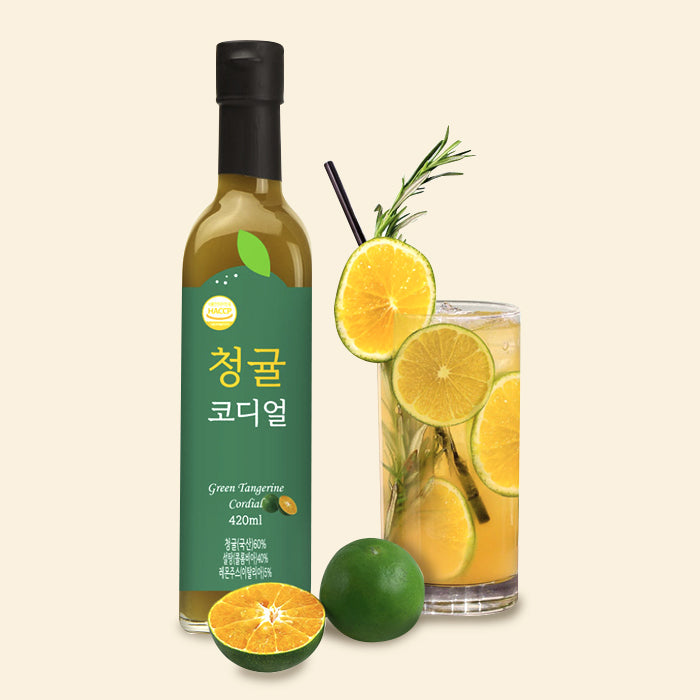 420ml Green Tangerine Cordial Capturing the Nature of Jeju