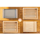 [SEPARATE FREE SHIPPING] KITCHEN&KITCHEN Cypress Wood 2-Tier Steamer Set (Hinoki Steamer)