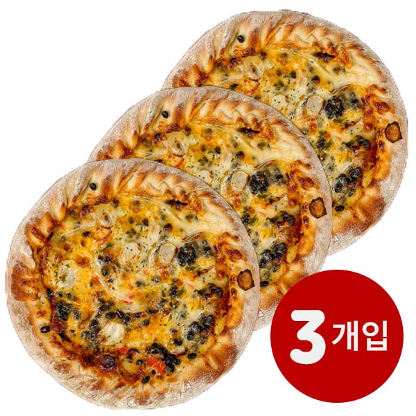 [Kkotma Fresh] Jirisan Fermented Black Bean Rice Pizza 675g (3 Pack)