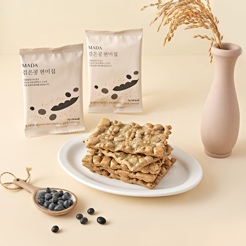 [BOGO] MADA Korean Black Bean Brown Rice Chips 7g X 8pcs </br> <mark> Buy 1 Get 1 Free </mark>