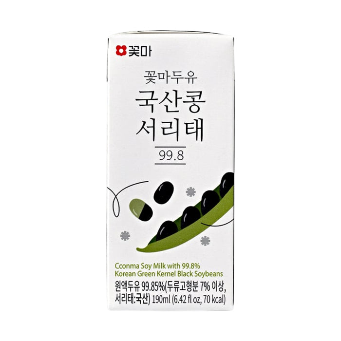 [Free Separate Shipping] Kkotma Soy Milk Domestic Seoritae 99.8% (190ml x 24 packs x 4 boxes) Expiration Date: August 11, 2026
