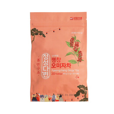 Odaesan Food - Jeongseongdarin Pyeongchang Omija Tea 40g (20 tea bags) Expiration Date: November 23, 2027