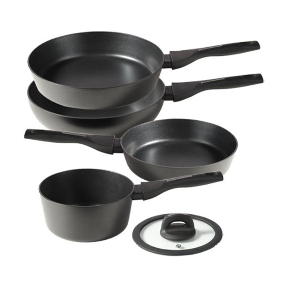[Free Separate Shipping] Lock & Lock Black Shield IH Frying Pan 4-Piece Set