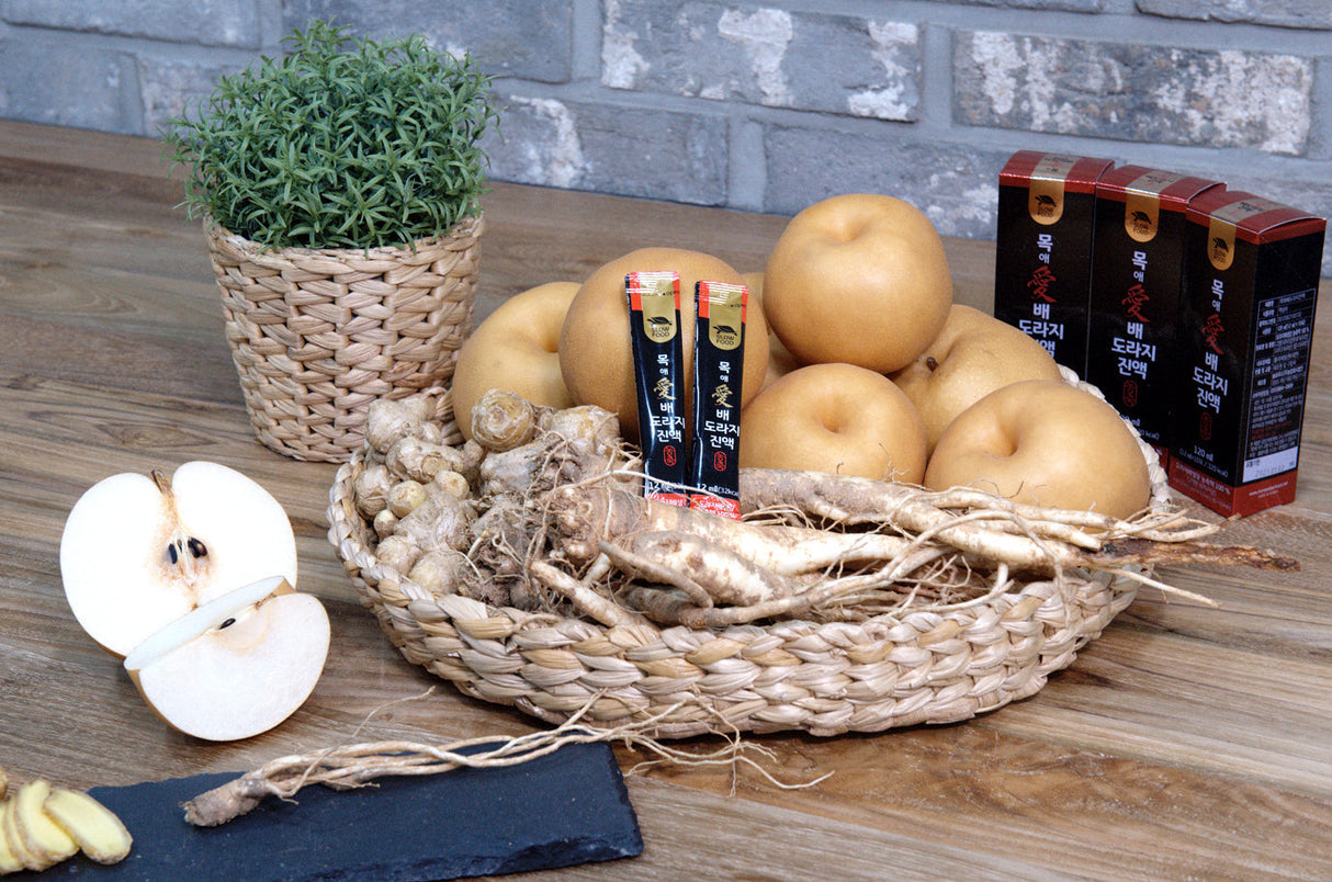 [1+1] Slow Food - Mokae Pear & Balloon Flower Root Extract 12g x 10 Sticks (3 Boxes) Buy 1 Get 1 Free