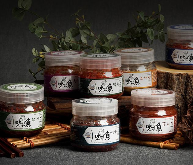 [Free Separate Shipping] Hyosong Salted Seafood 6-Piece Set 200g (Changran-jeot + Squid-jeot + Octopus-jeot + Hairtail-jeot + Bursted Pollock Roe + Mixed Octopus)