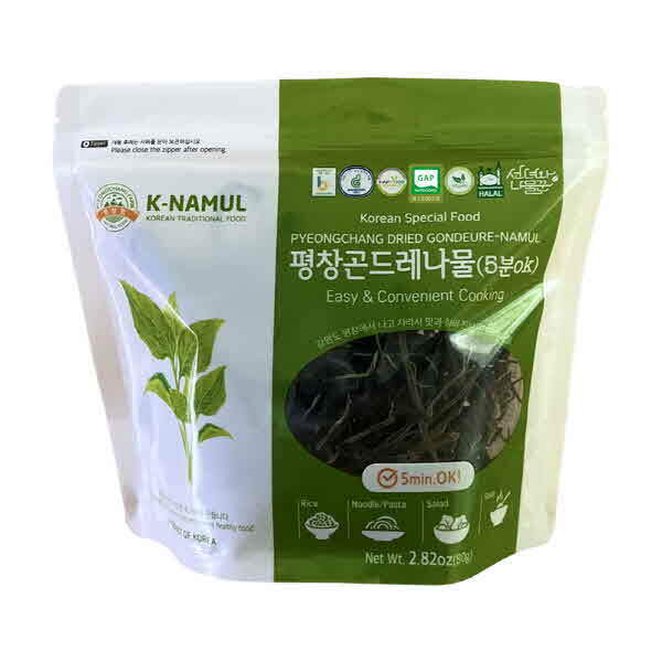 평창팜 - 뜨거운 물에 5분 OK 평창 곤드레나물 80g