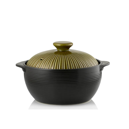 [Hankook Ceramic] Line Pot No. 3 - Green