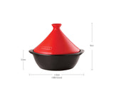 [Hankook Ceramic] Rihan Multi-Tajine Mini Heat-Resistant Pot/Steamer (Red, Navy)