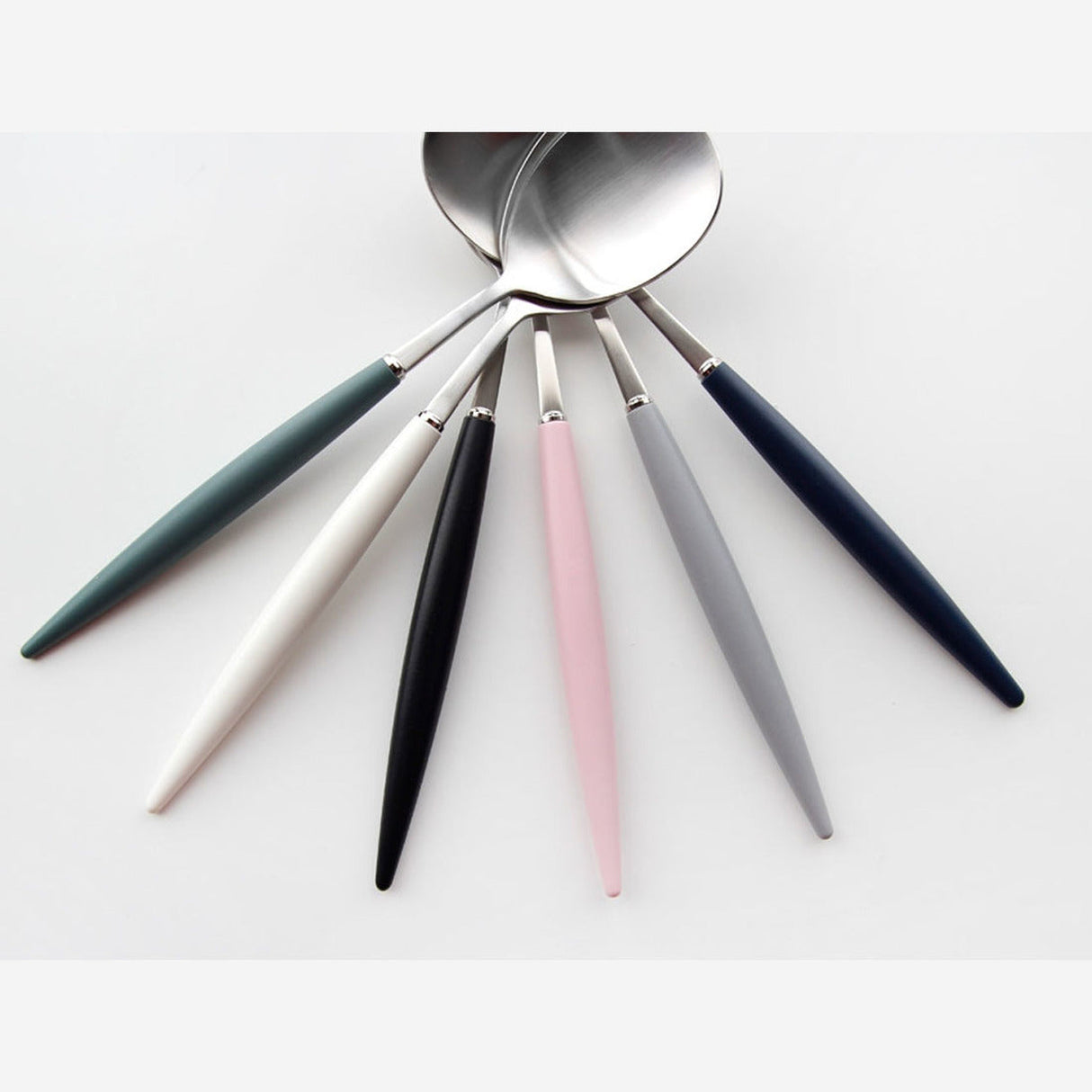 [Hankook Ceramic] Bogen Eiffel Silver Stainless Steel Kids Set (White/Navy/Pink)