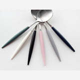 [Hankook Ceramic] Bogen Eiffel Silver Stainless Steel Kids Set (White/Navy/Pink)
