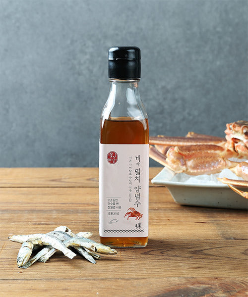 꽃젓갈 게와 멸치 양념수 330ml