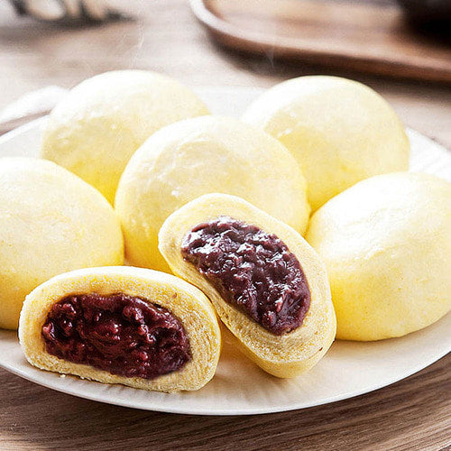 [Kkotma Fresh] Honey Source - Korean Wheat Korean Rice Sweet Pumpkin Anheung Steamed Buns (25 Pieces) 1.6kg <br/> Expiration Date: September 3, 2027