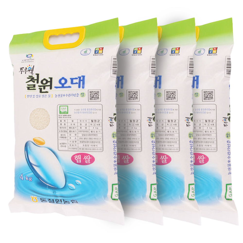 [Free Separate Delivery] Dongcheorwon Nonghyup Cheorwon Odae Rice 4kg * 4 bags <br> (Refrigerate) (Milling Date: January 25, 2022)