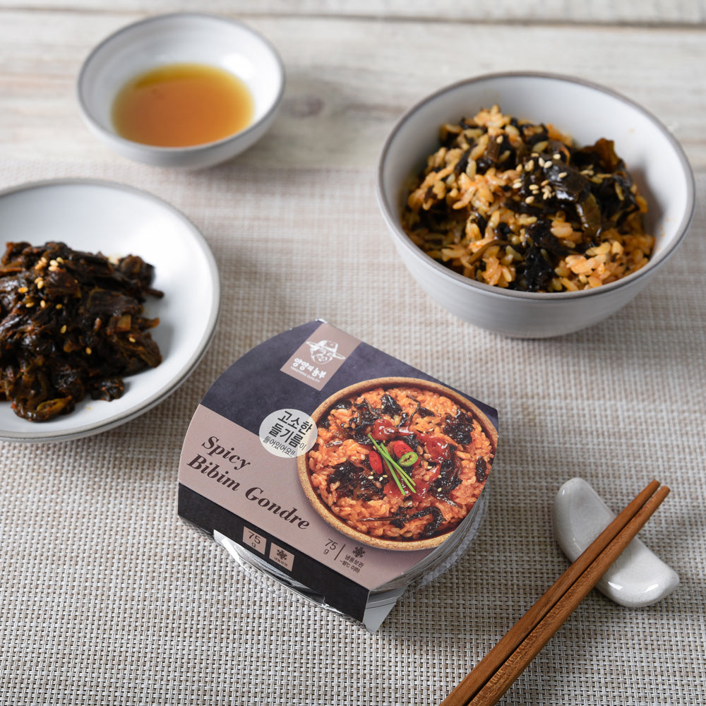 Spicy Bibim Gondre 75g, served directly over warm rice